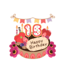 年齢の誕生日お祝いケーキ(1～40歳)（個別スタンプ：15）