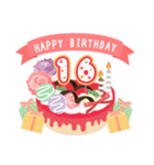 年齢の誕生日お祝いケーキ(1～40歳)（個別スタンプ：16）