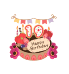年齢の誕生日お祝いケーキ(1～40歳)（個別スタンプ：19）