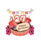 年齢の誕生日お祝いケーキ(1～40歳)（個別スタンプ：27）
